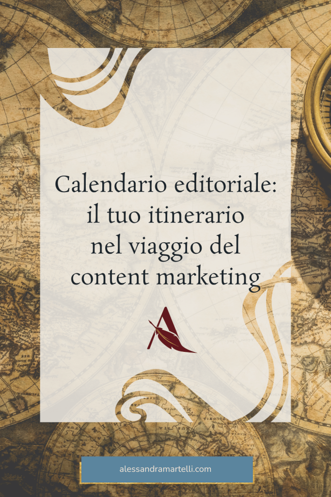 citazione calendario editoriale è itinerario del viaggio nel content marketing