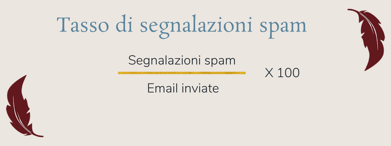 formula calcolo spam rate email